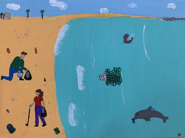 Ocean Cleanup by Azara Waite, Grade 7