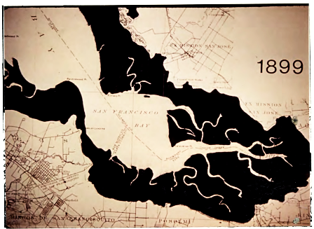 1899 map of San Francisco Bay