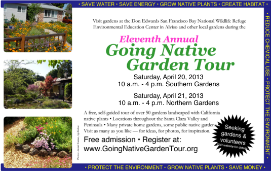 11th Annual Going Native Garden Tour - Apr 20/21, 2013