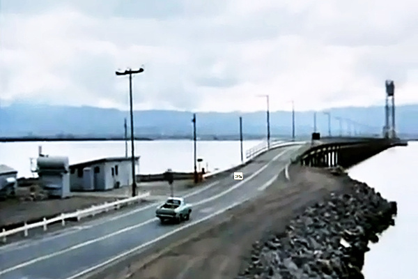 Harold and Maude 1971 movie filming location at Dumbarton Bridge