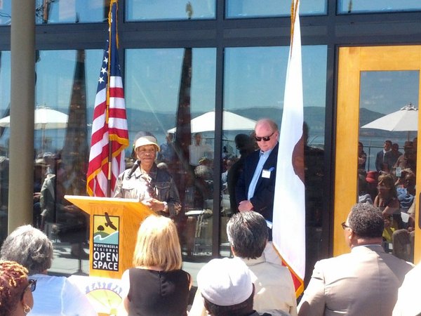 Rose Jacobs Gibson, former mayor of East Palo Alto, encouraged the community to build its dreams. Photo courtesy John Woodell.