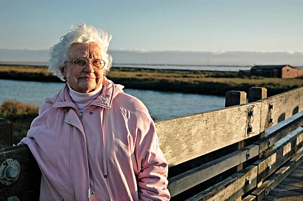 Florence LaRiviere at Don Edwards National Wildlife Refuge. Photo courtesy U.S. FWS.