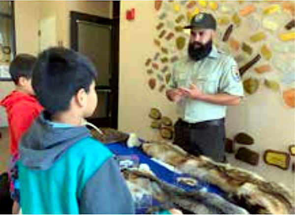 Miguel Marquez with Castroville youth.
