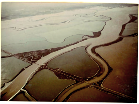 current aerial view of Station Island and Drawbridge